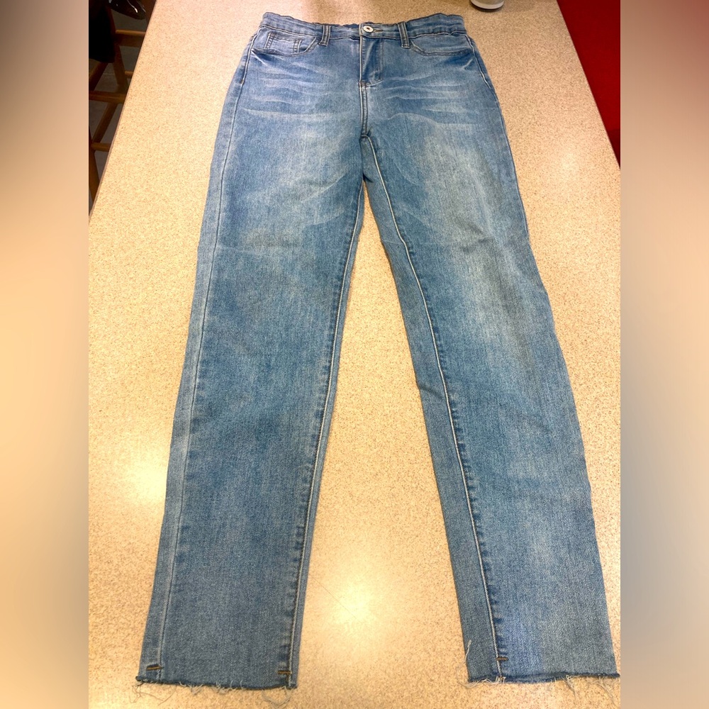 SHEIN Girls Size 16 Skinny Blue Jeans